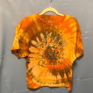 Queen Orange and Brown Tie-Dye Shirt Men’s size Small